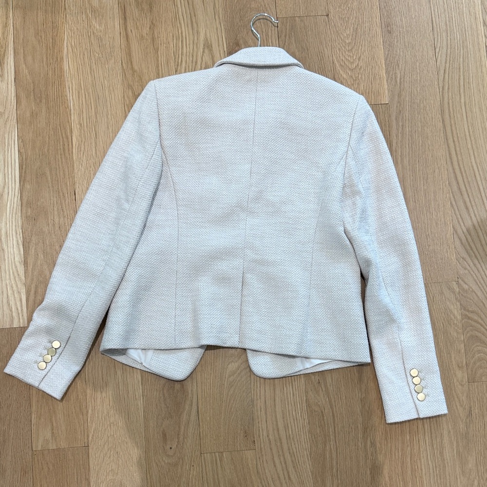 NWT Ann Taylor Tweed Cream Blazer, 4 - Picture 3 of 5